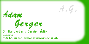 adam gerger business card