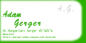 adam gerger business card